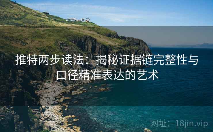 推特两步读法:揭秘证据链完整性与口径精准表达的艺术 推特两步读法:揭秘证据链完整性与口径精准表达的艺术